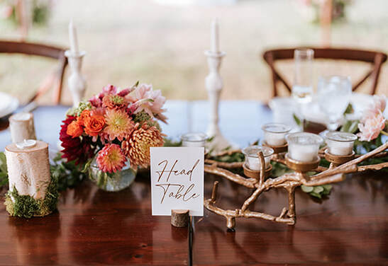 Tablescape, table number, wedding reception, florals, Candle lighting