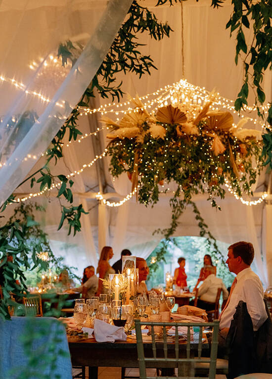 Centerpiece, tent, tablescape, wedding reception