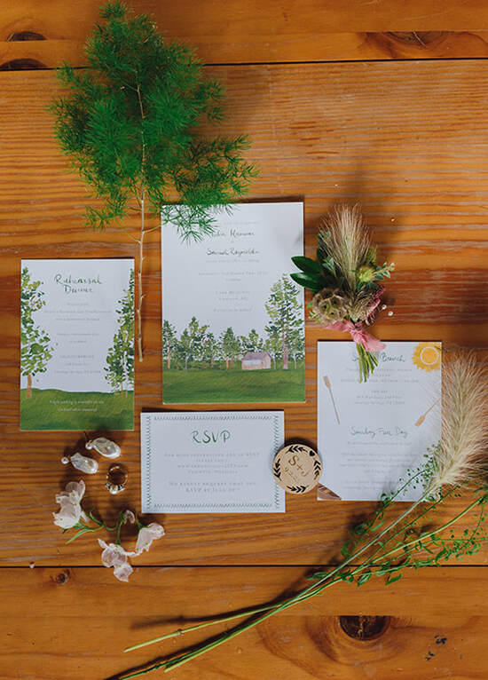 Signage, cards, invitations, wedding, rsvp, florals