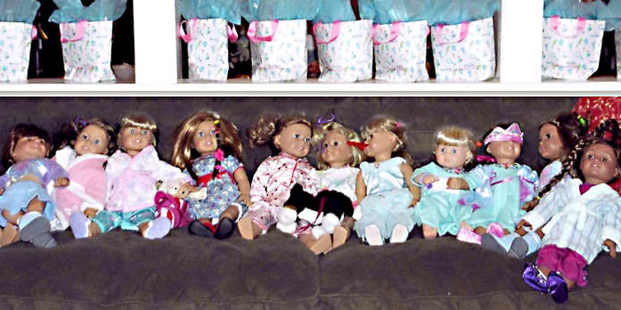 Spa Birthday Party Favors and American Girl dolls