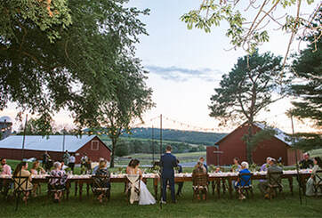 Tablescape, outdoor, wedding reception, barn, bride