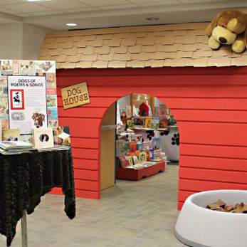 Bark for Books interior design and display