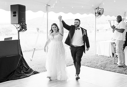 wedding, couple, entrance, dance floor