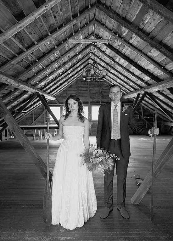 wedding, couple, portrait, barn