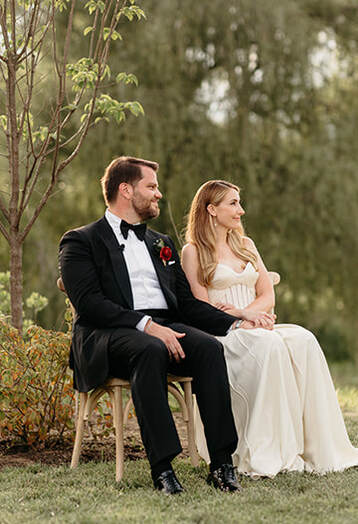 outdoor wedding, couple portrait, bride and groom