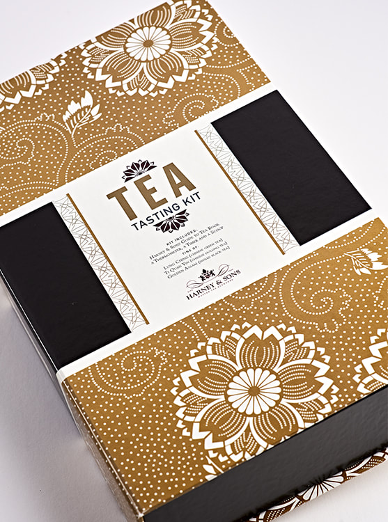 Harney & Sons Teas Tasting Kit package design
