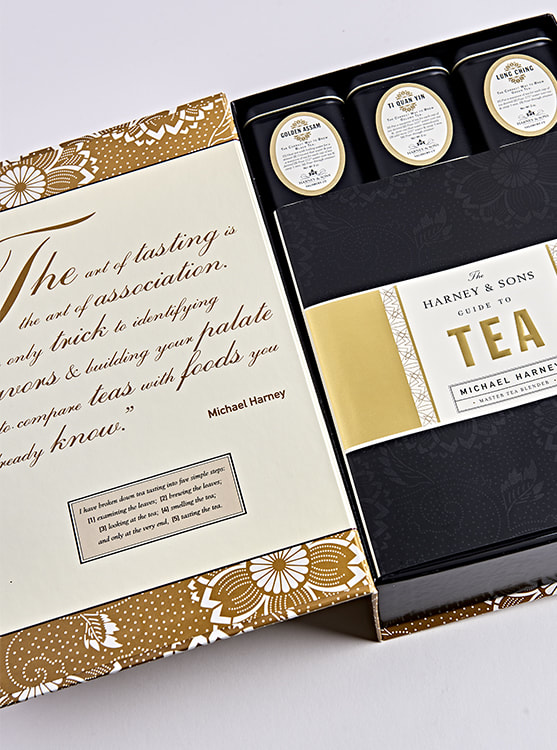 Harney & Sons Tea Tasting Kit package design