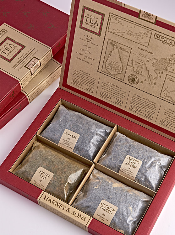 Harney & Sons Tea Travel Package Design