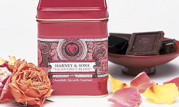 Harney & Sons Valentine's Blend Package Design