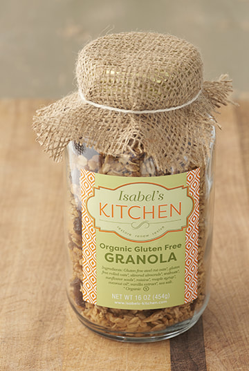 Isabel's Kitchen Granola package design