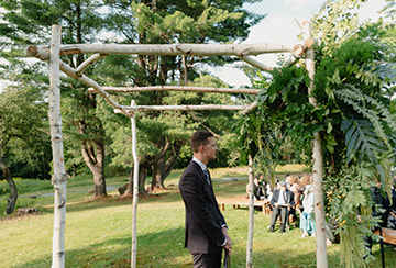 wedding, outdoor private venue, portrait