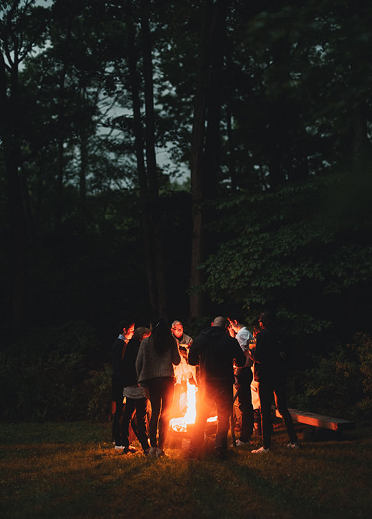 fire, after party, outdoors, private wedding venue