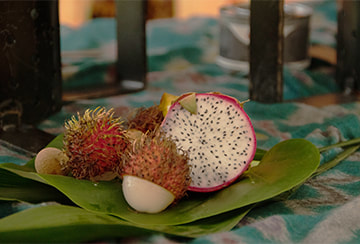 Asian fruit display decor