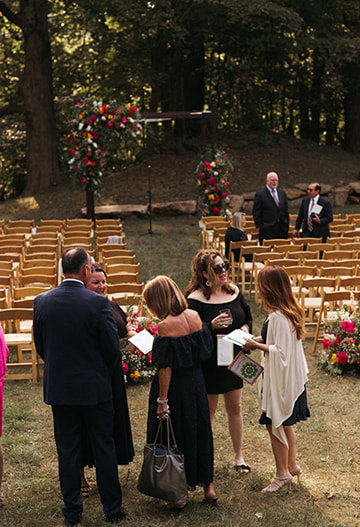 Private wedding venue, outdoor wedding, wedding ceremony, florals