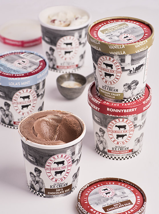 Ronnybrook Farm Ice Cream Carton Design