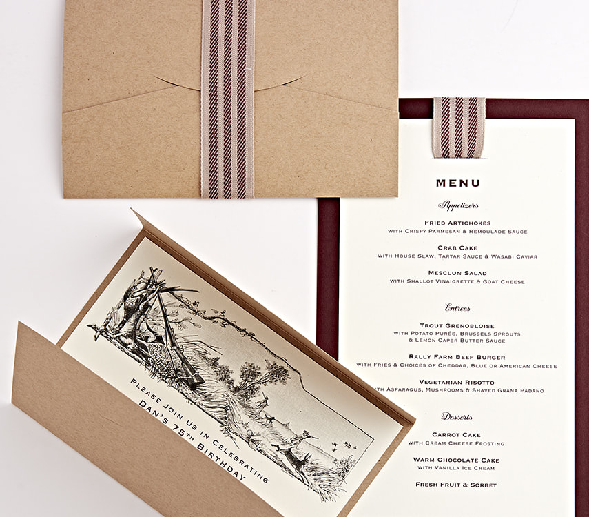 Luncheon Invitation and Menu Design