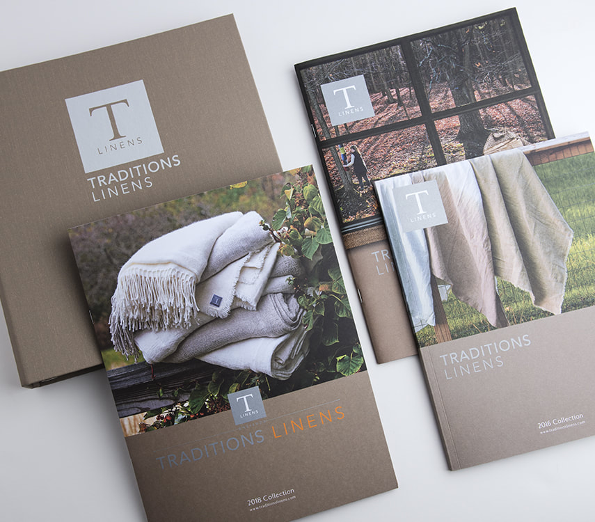 Traditions Linens Catalog Design