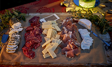 Catered charcuterie board