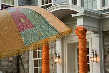 Asian Fusion umbrella decor